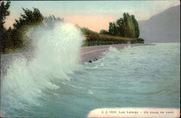 Lac Léman - Un coup de vent. Vorderseite