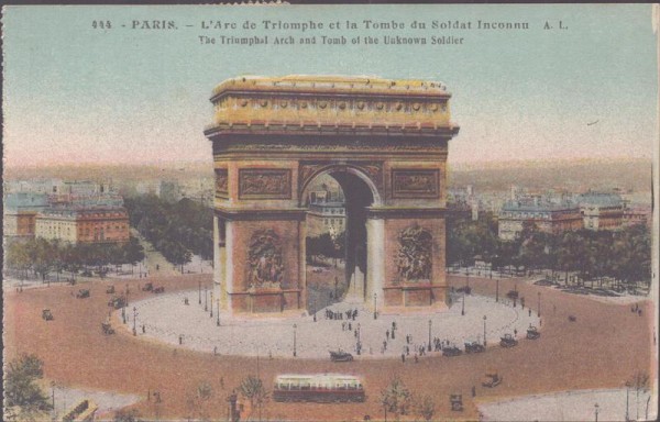 Paris, L'Arc de Triomphe Vorderseite