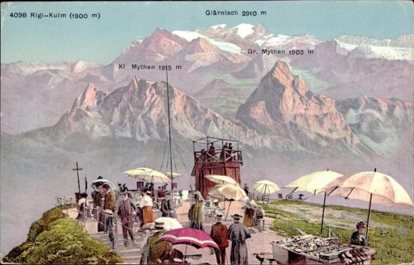 Rigi-Kulm (1800 m) Vorderseite