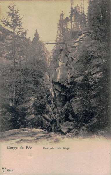 Gorges de Fée, Pont près Hohe Stiege Vorderseite