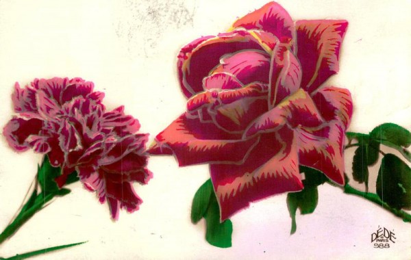 Zwei Blumen Vorderseite