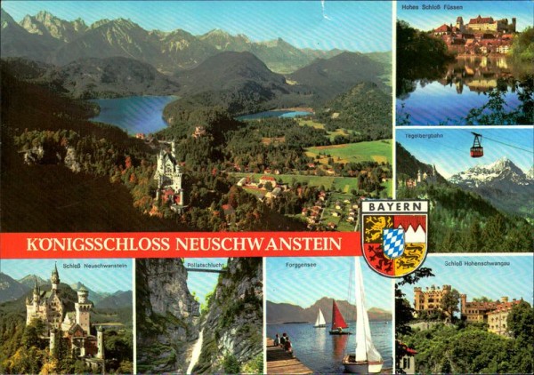 Königsschloss Neuschwanstein Vorderseite