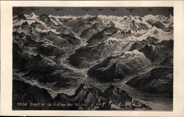 Sion et la Vallée du Rhône Vorderseite