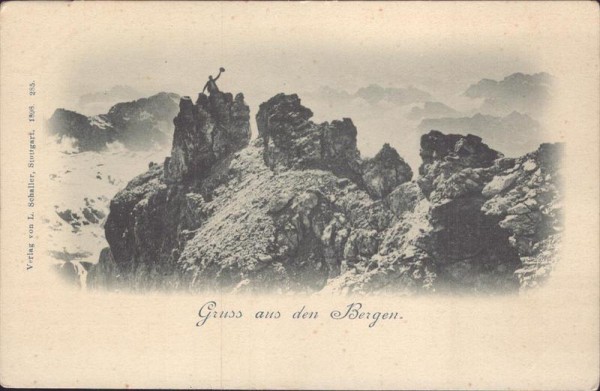 Gruss aus den Bergen Vorderseite