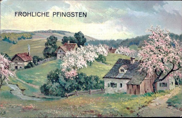 Fröhliche Pfingsten Vorderseite