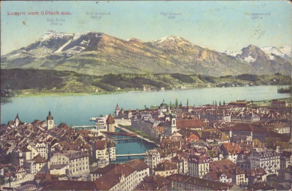 Luzern vom Gütsch aus