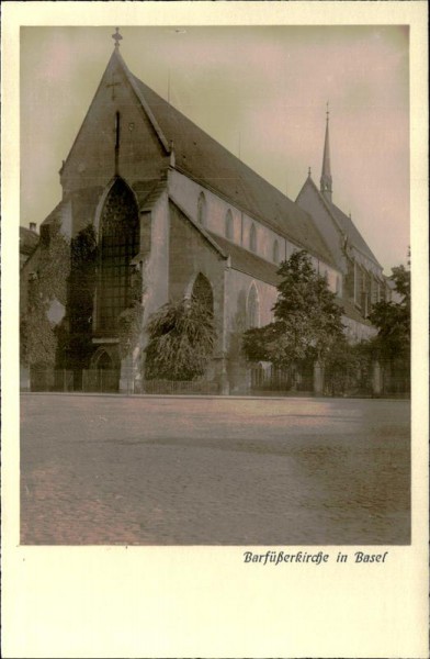 Barfüsserkirche in Basel Vorderseite