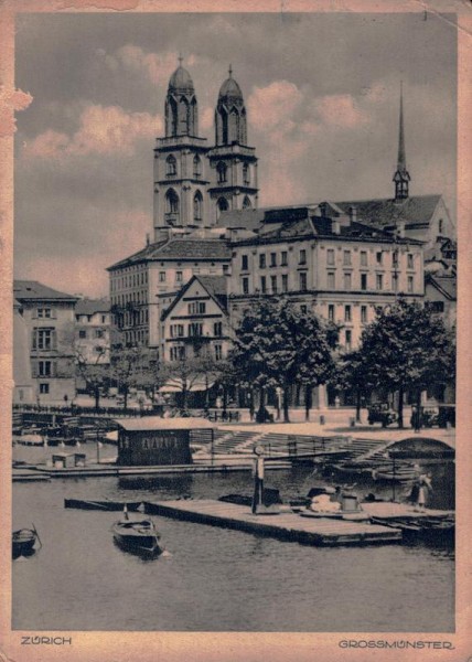 Zürich, Grossmünster Vorderseite