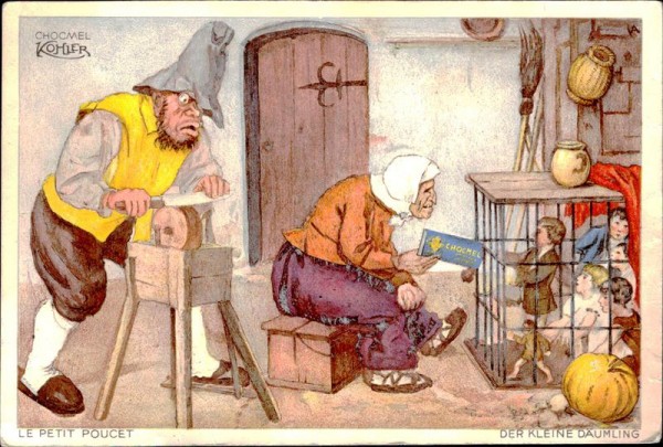 Le petit Poucet, der kleine Däumling, Chocmel Kohler Vorderseite