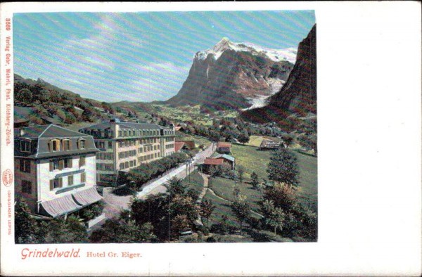 Grindelwald. Hotel Gr. Eiger Vorderseite