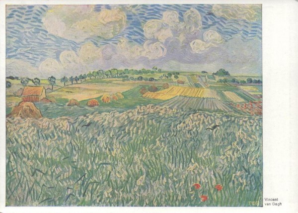 Vincent van Gogh, Landschaft  bei Auvers Vorderseite