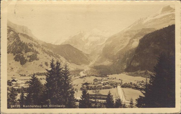 Kandersteg mit Blümlisalp Vorderseite
