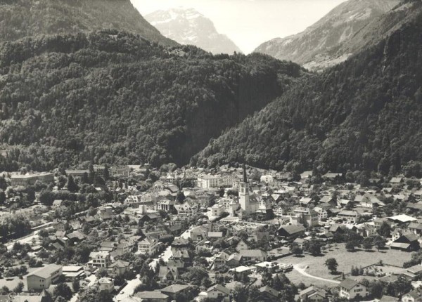 7310 Bad Ragaz SG, Kirche St. Pankraz, Grand Resort Hotel, Taminaschlucht Vorderseite