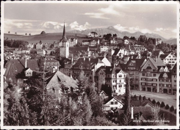 Herisau mit Säntis