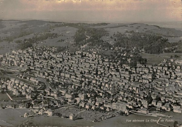 Vue aèrienne, La Chaux de Fonds Vorderseite