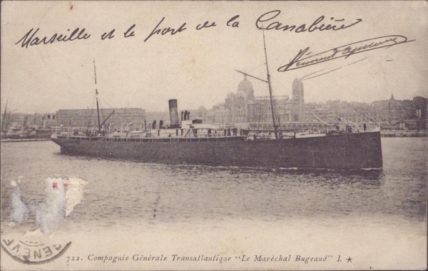 Compagnie Générale Transatlantique "Le Maréchal Bugeaud" Vorderseite