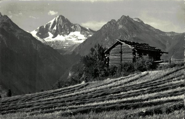 Sommerlandschaft mit Bletschhorn, Unterbäch Vorderseite
