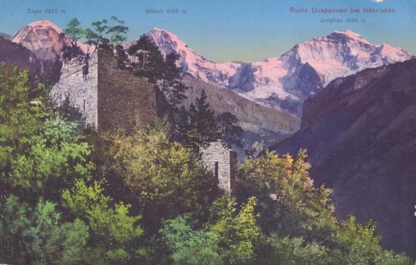 Ruine Unspunnen bei interlaken Vorderseite