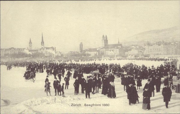 Zürich, Seegfrörni 1880, REPRODUKTION Vorderseite