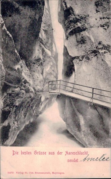 Die besten Grüsse aus der Aareschlucht Vorderseite