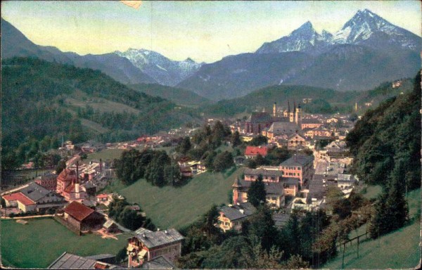Berchtesgaden - Blick auf den Watzmann Vorderseite