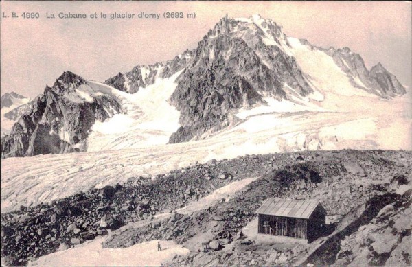 La Cabane et le glacier d'orny Vorderseite