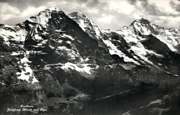 Faulhorn, Jungfrau, Mönch und Eiger Vorderseite