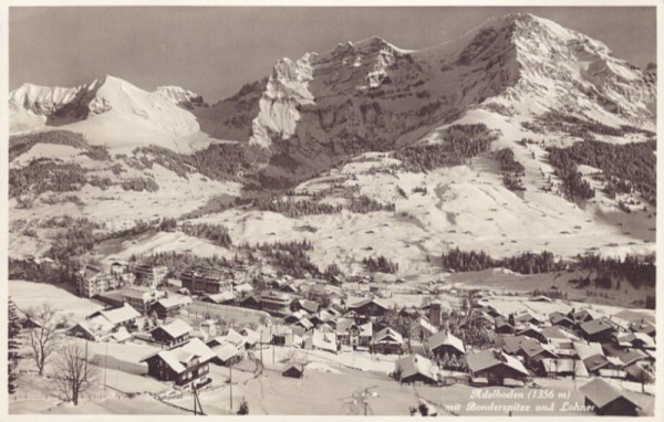 Adelboden mit Bonderspitze und Lohner