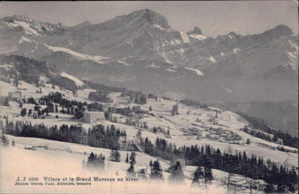 Villars et le Grand Muveran en hiver Vorderseite