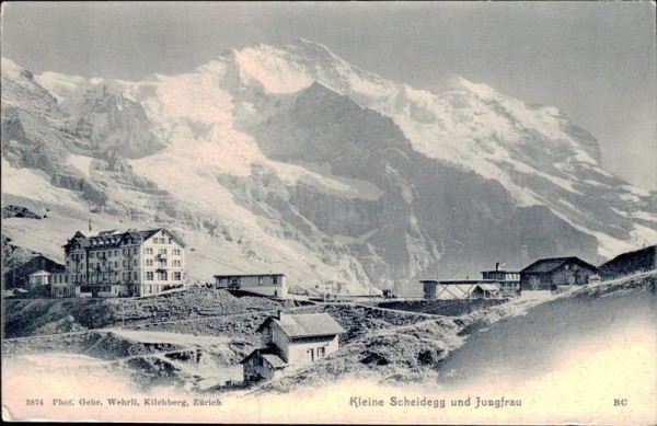 Kleine Scheidegg und Jungfrau  Vorderseite