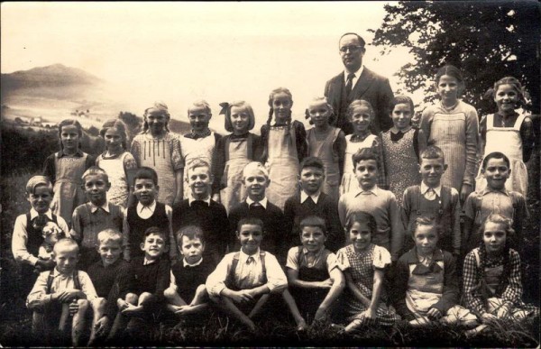 Schulklasse in St. Gallen Vorderseite