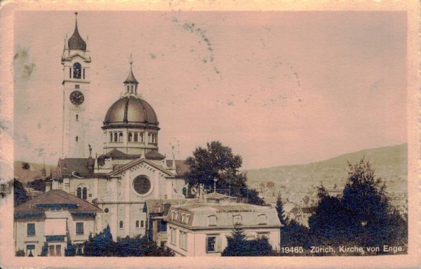 Zürich - Kirche von Enge Vorderseite