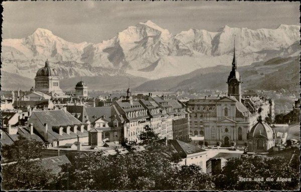 Bern und die Alpen. Vorderseite