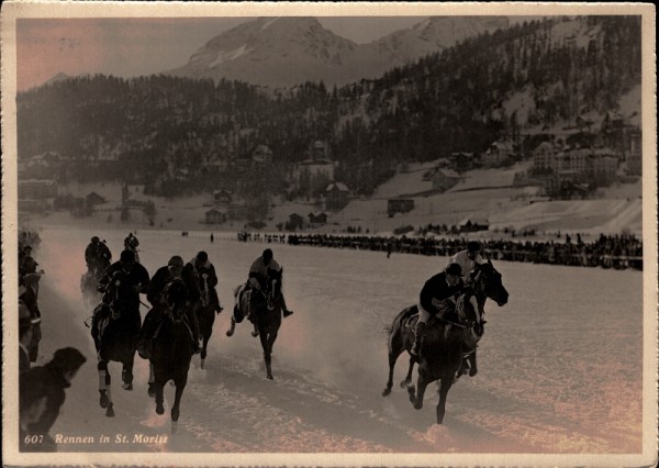 Pferderennen in St.Moritz. 1926