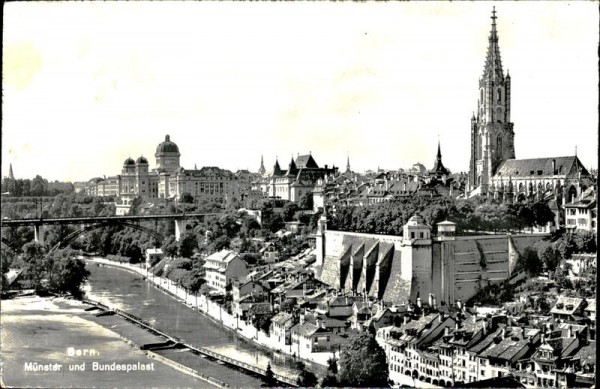 Münster und Bundespalast (Bern) Vorderseite