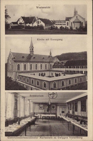 Cistercienserinnenkloster Mariastern zu Gwiggen Vorarlberg Vorderseite