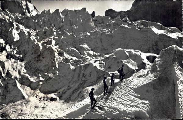 Gletscherwanderungen am Ob. Gletscher Grindelwald Vorderseite