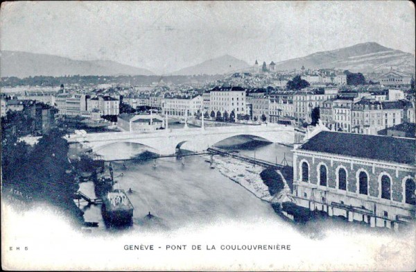 Pont de la Coulouvreniére, Genéve Vorderseite