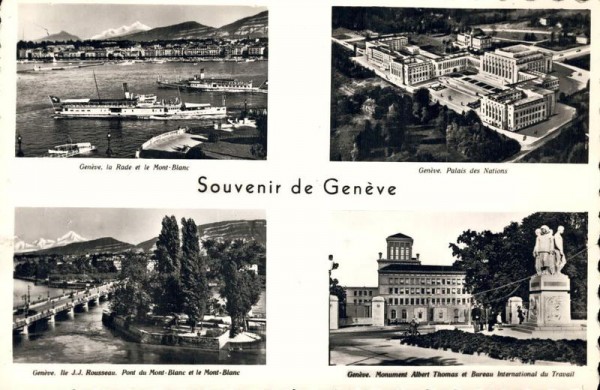 Souvenir de Genève Vorderseite