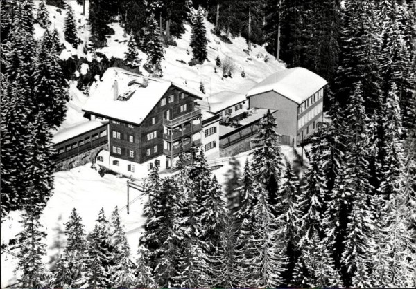 Zürcher Kindererholungslheim Laret bei Davos, Flugaufnahme Vorderseite