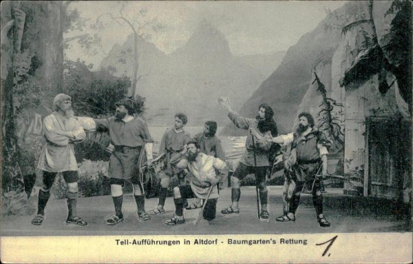 Altdorf, Tell-Aufführungen 1904 Vorderseite