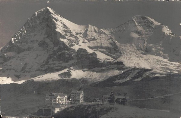 Kleine Scheidegg. Eiger und Mönch. Vorderseite