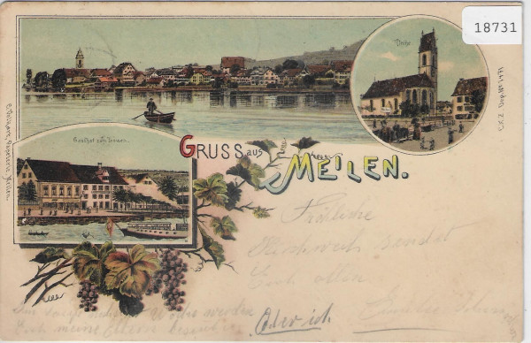 Gruss aus Meilen - Litho 1900