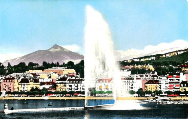 Geneve - Le Jet d'Eau et le Mont-Blanc Vorderseite