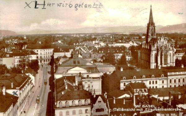 Basel, Elisabethenkirche Vorderseite