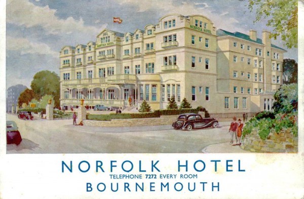 Norfolk Hotel, Bournemouth Vorderseite