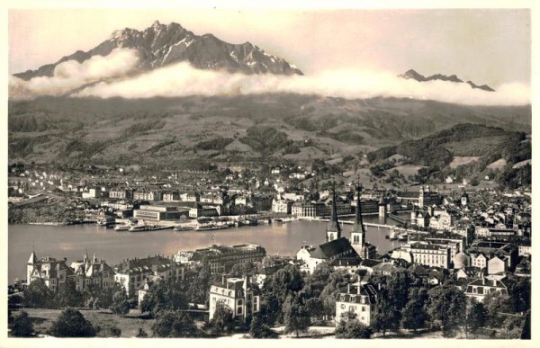 Luzern mit Pilatus Vorderseite