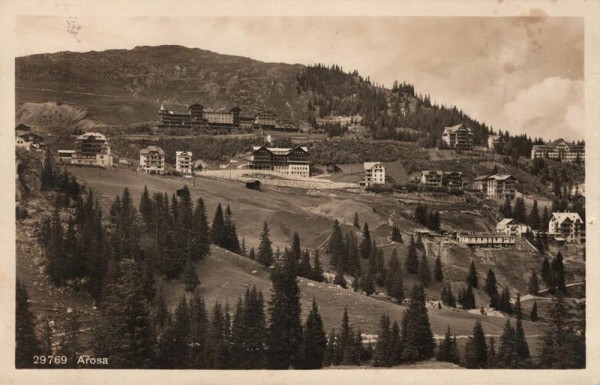 Arosa. 1928 Vorderseite