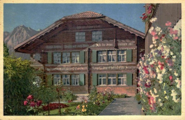 Haus im Berner Oberland Vorderseite