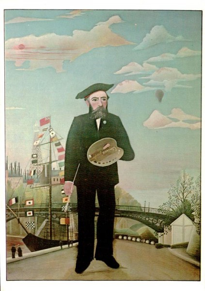 Selbstbildnis, Rousseau Vorderseite